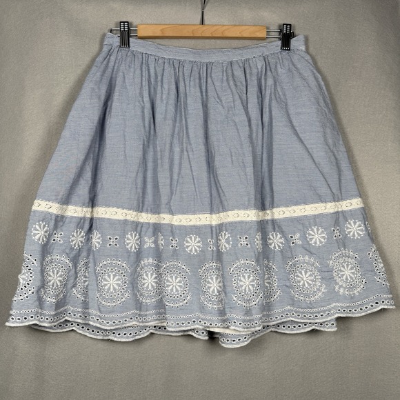 Tommy Hilfiger Dresses & Skirts - Tommy Hilfiger Mini Skirt Lace Blue 100% Cotton Sz 8